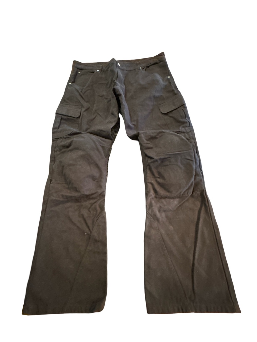 Iron Workers Motorcycle Riding Cargo Pants Black Aramid Lined Moto Heavy Duty 40